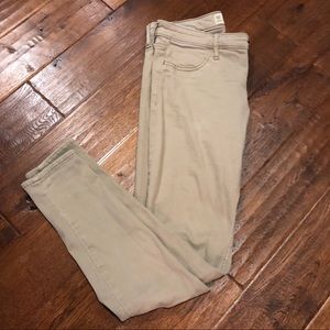 Hollister Khaki Super Skinny Jeans size 5R
